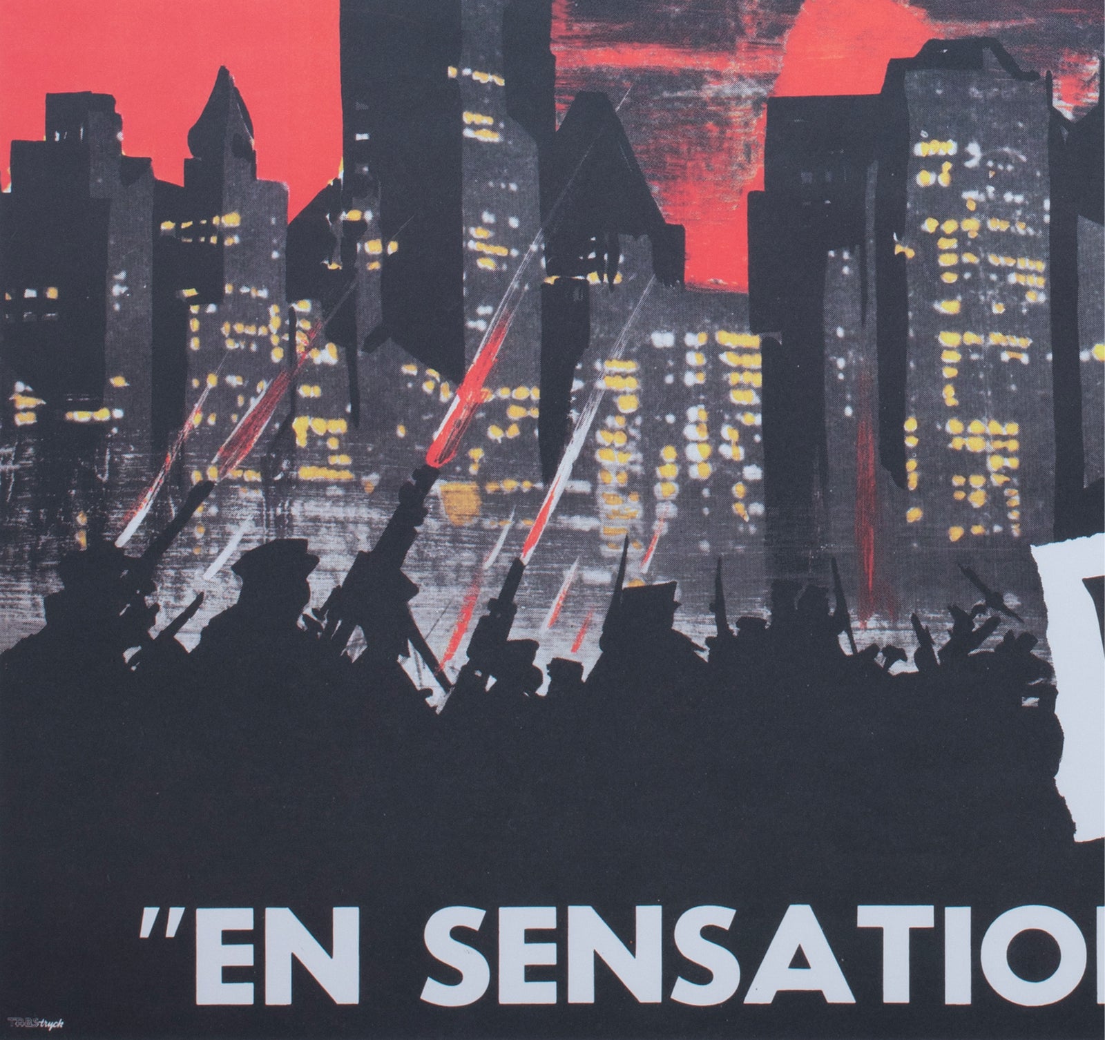 King Kong R1966 Swedish Film Poster - detail