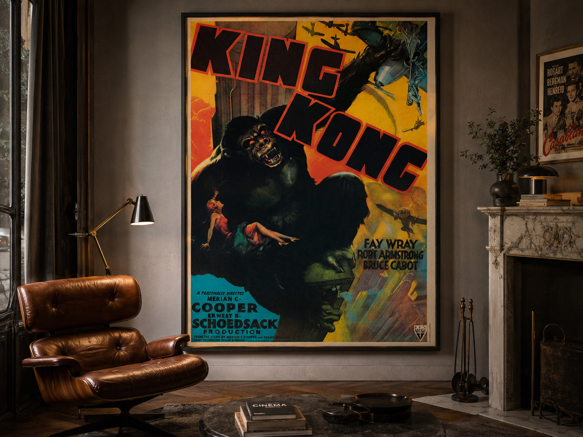King Kong R1970s French Grande Film Poster