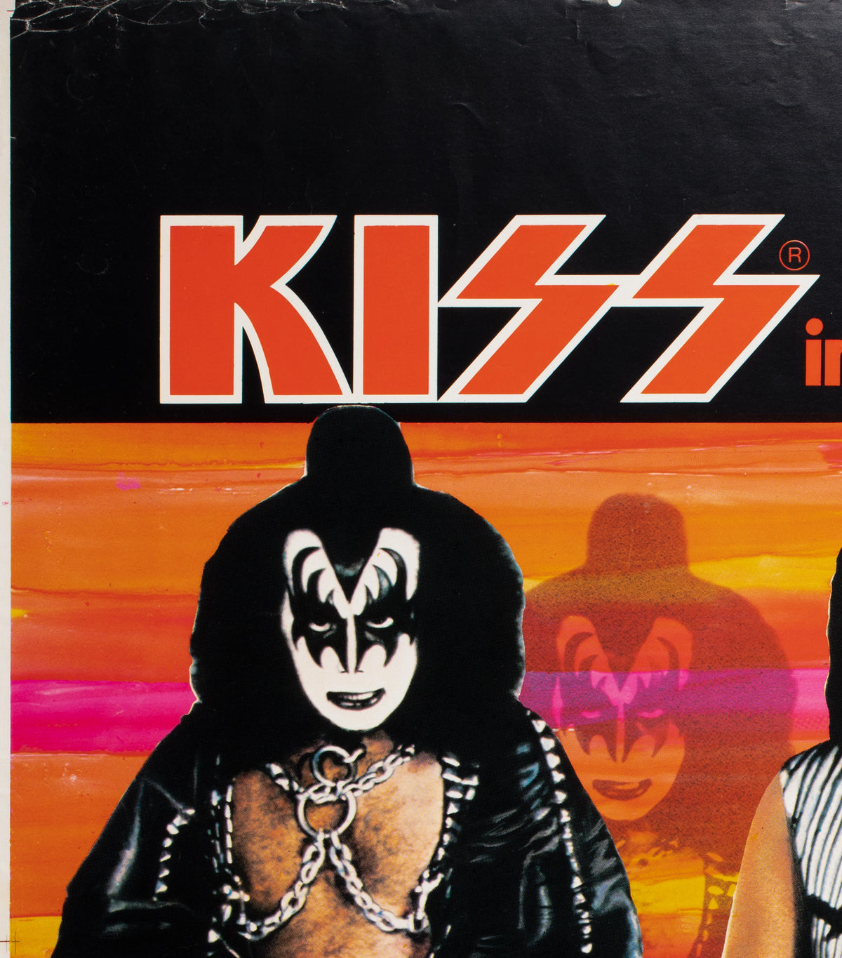 Kiss - Attack of the Phantoms 1979 UK Quad Film Movie Poster - detail
