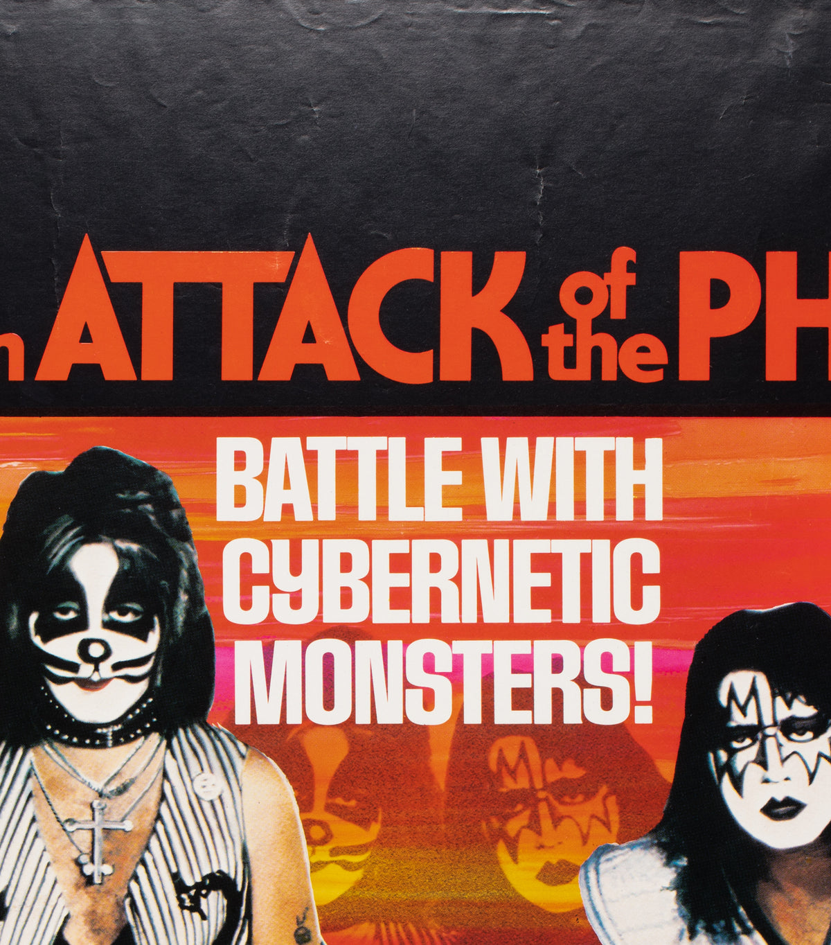 Kiss - Attack of the Phantoms 1979 UK Quad Film Movie Poster - detail
