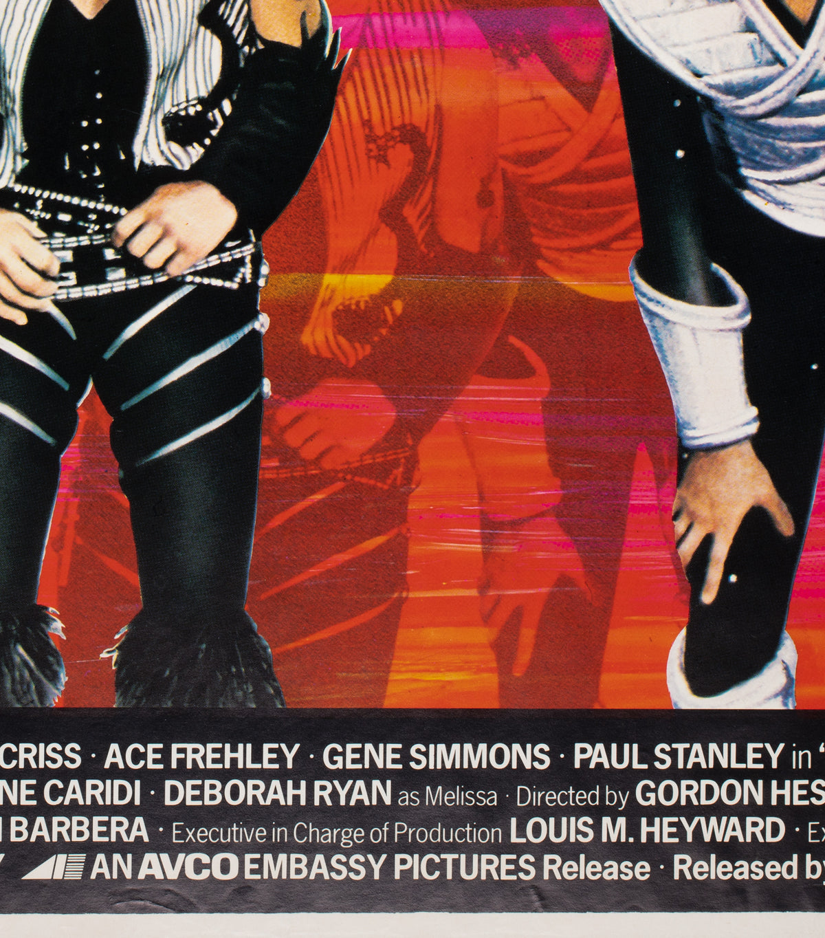 Kiss - Attack of the Phantoms 1979 UK Quad Film Movie Poster - detail