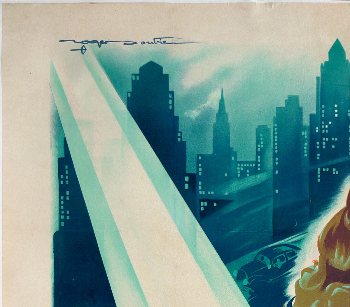 Kiss of Death 1947 French Grande Style A Film Movie Poster, Roger Soubie - detailKiss of Death 1947 French Grande Style B Film Movie Poster, Roger Soubie - detail