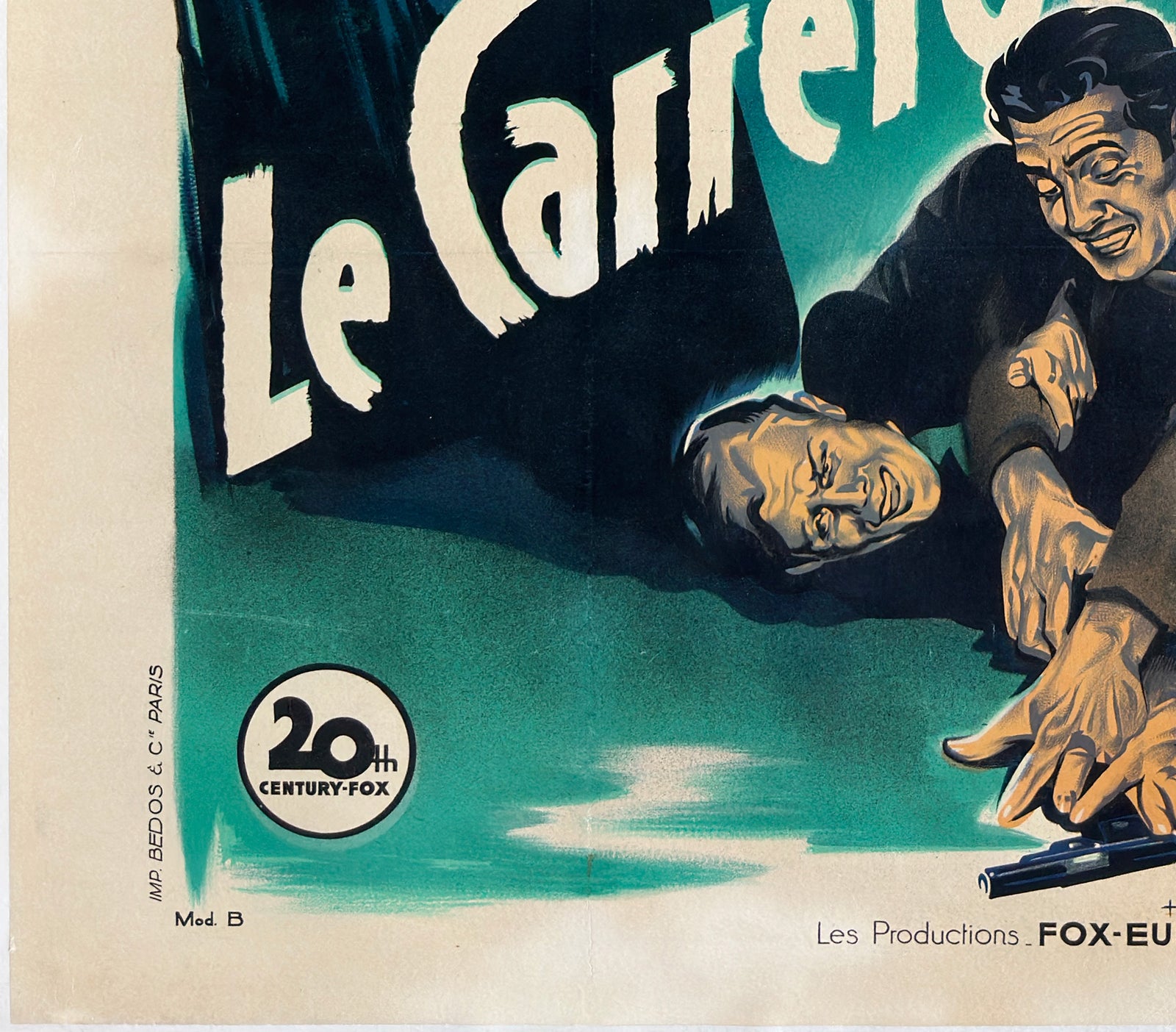 Kiss of Death 1947 French Grande Style A Film Movie Poster, Roger Soubie - detailKiss of Death 1947 French Grande Style B Film Movie Poster, Roger Soubie - detail