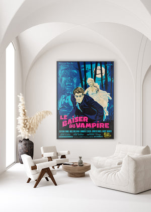 Kiss of the Vampire 1964 French Grande Film Movie Poster, Guy Gerard Noel