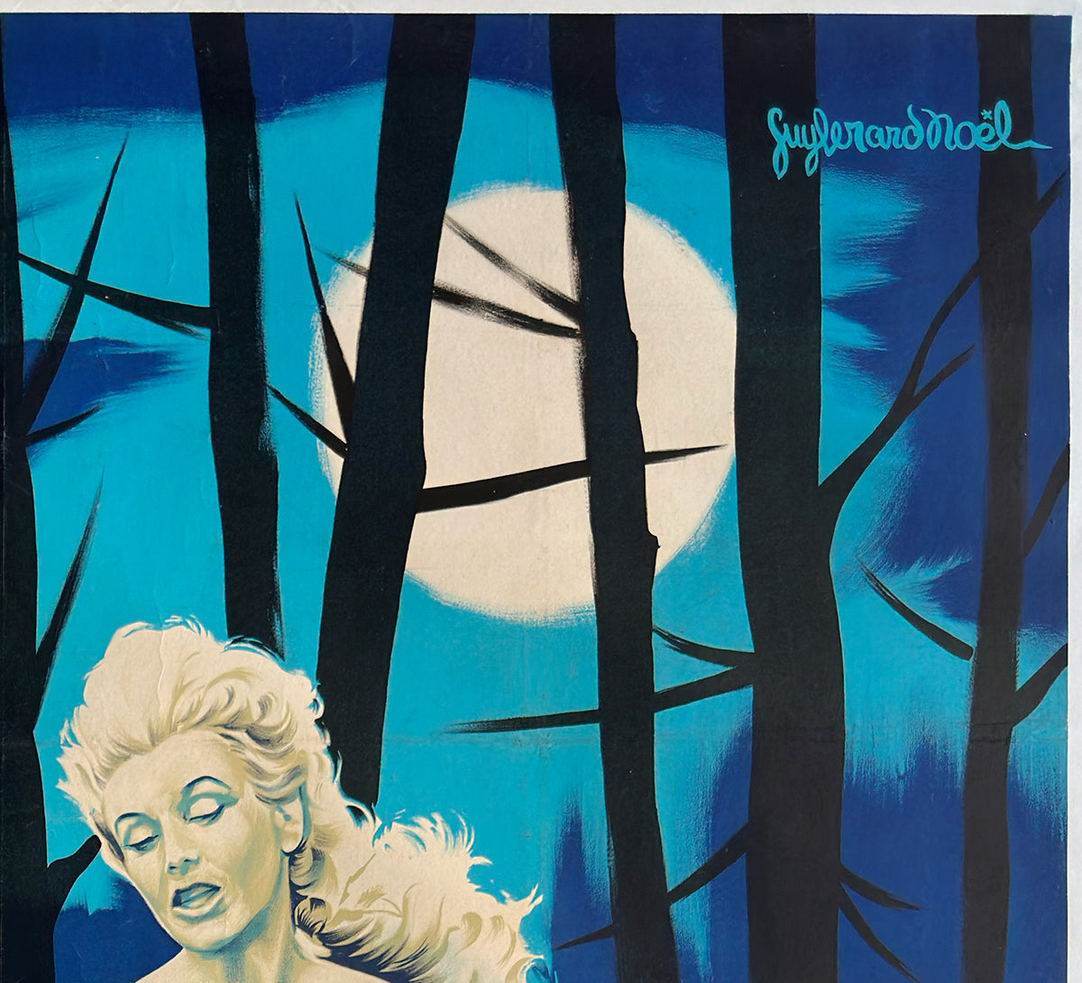 Kiss of the Vampire 1964 French Grande Film Movie Poster, Guy Gerard Noel - detail