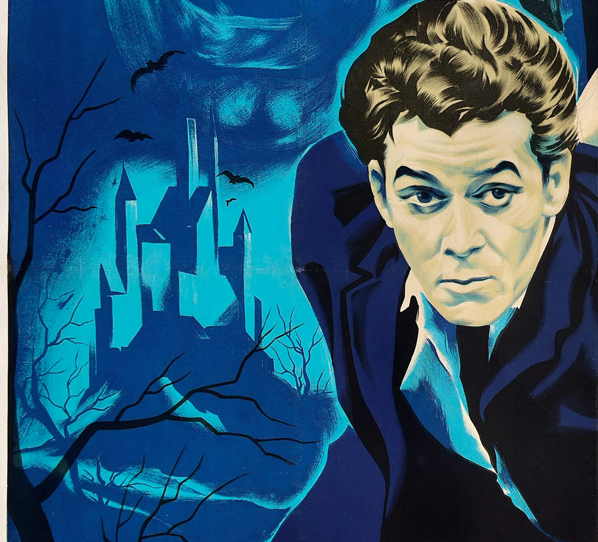 Kiss of the Vampire 1964 French Grande Film Movie Poster, Guy Gerard Noel - detail