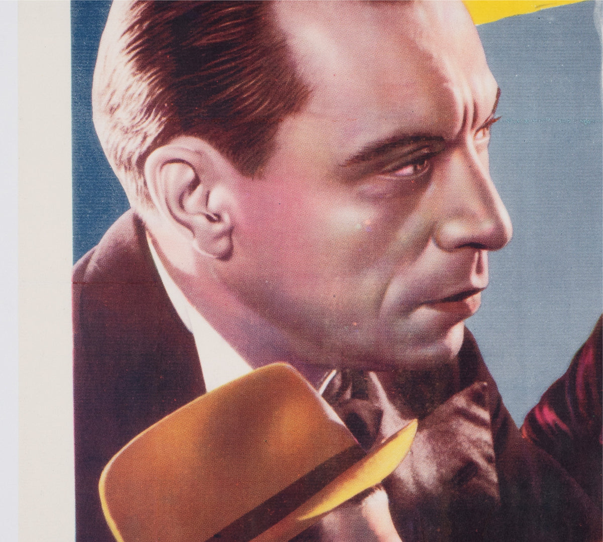 L Alibi 1938 Belgian Film Poster - detail