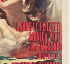 L'Avventura 1960 French Moyenne Film Movie Poster, Carlantonio Longi - detail