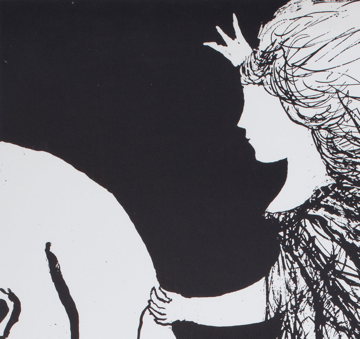 La Belle et la Bete c1960 German A1 Film Movie Poster, Baumgart - detail