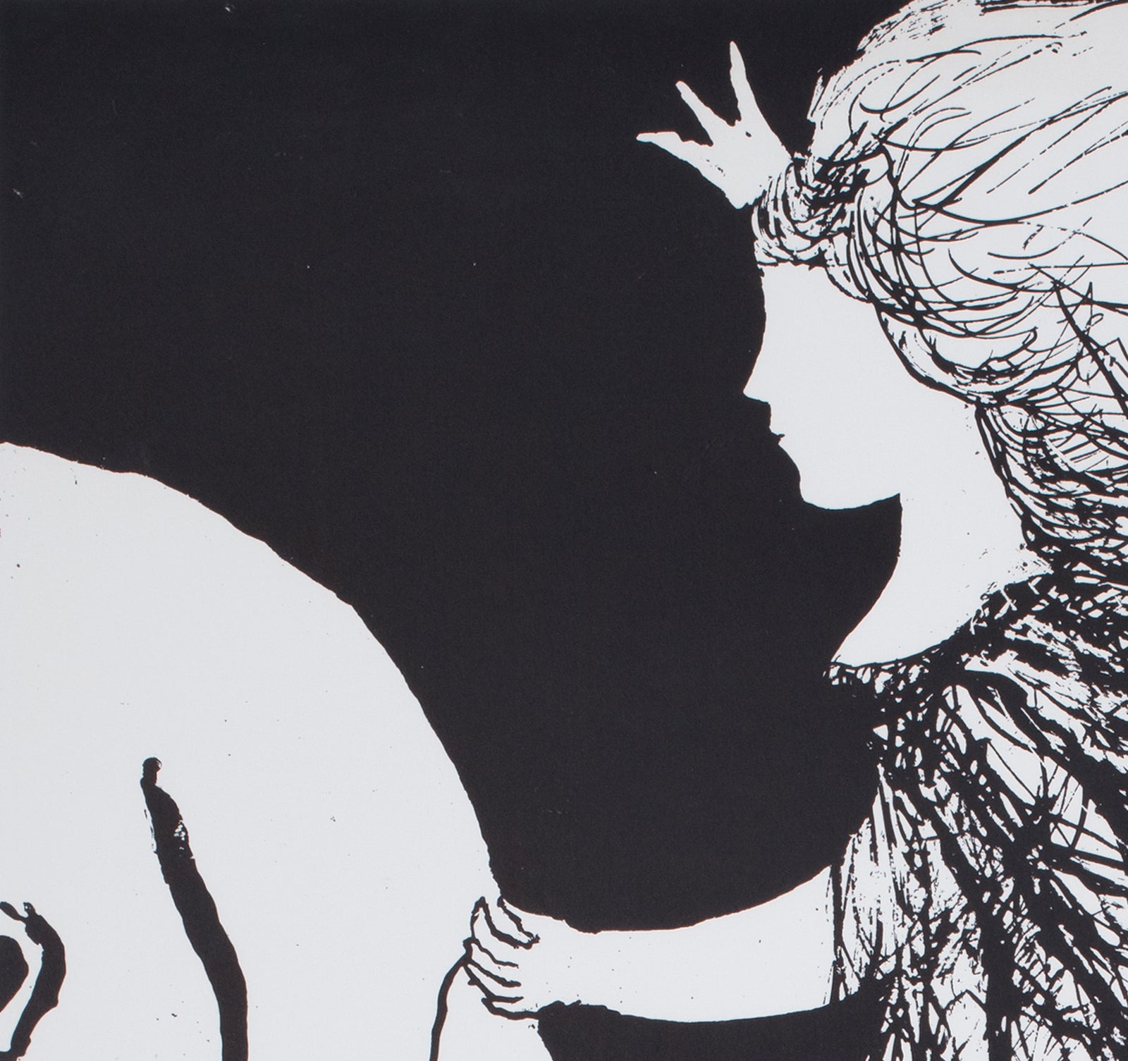 La Belle et la Bete c1960 German A1 Film Movie Poster, Baumgart - detail