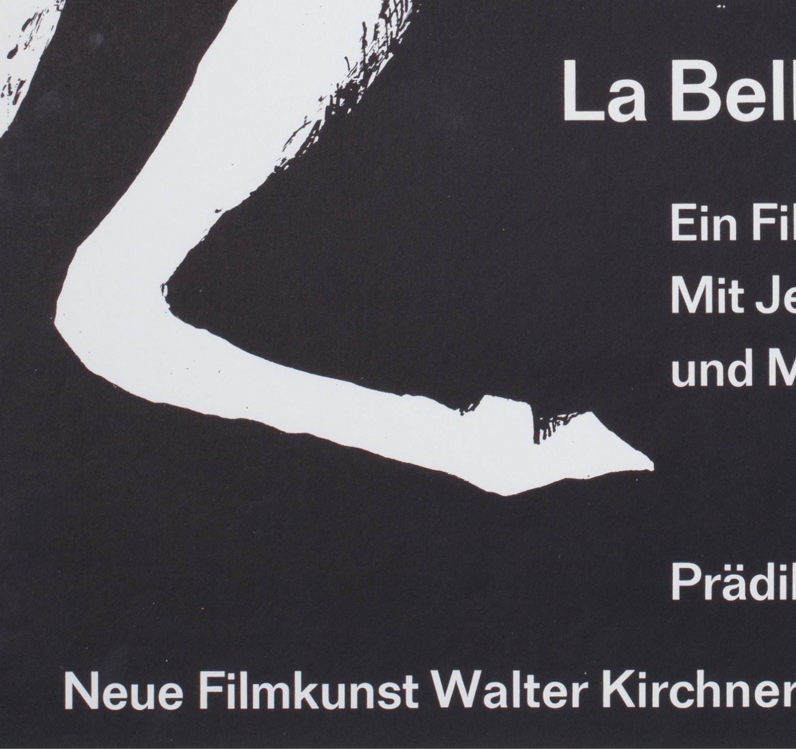 La Belle et la Bete c1960 German A1 Film Movie Poster, Baumgart - detail
