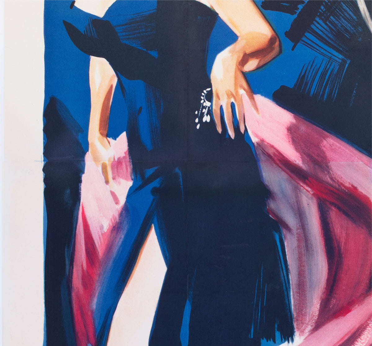 La Dolce Vita 1960 Italian 4 Foglio Film Movie Poster, Giorgio Olivetti - detail