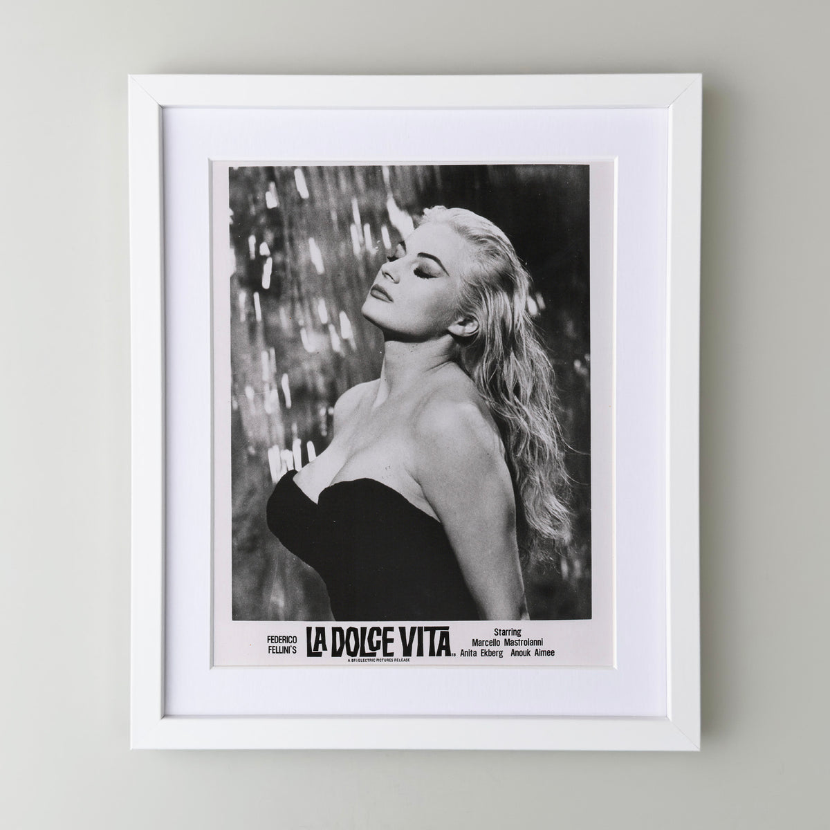 La Dolce Vita 1960 Film Movie Press Publicity Still Framed