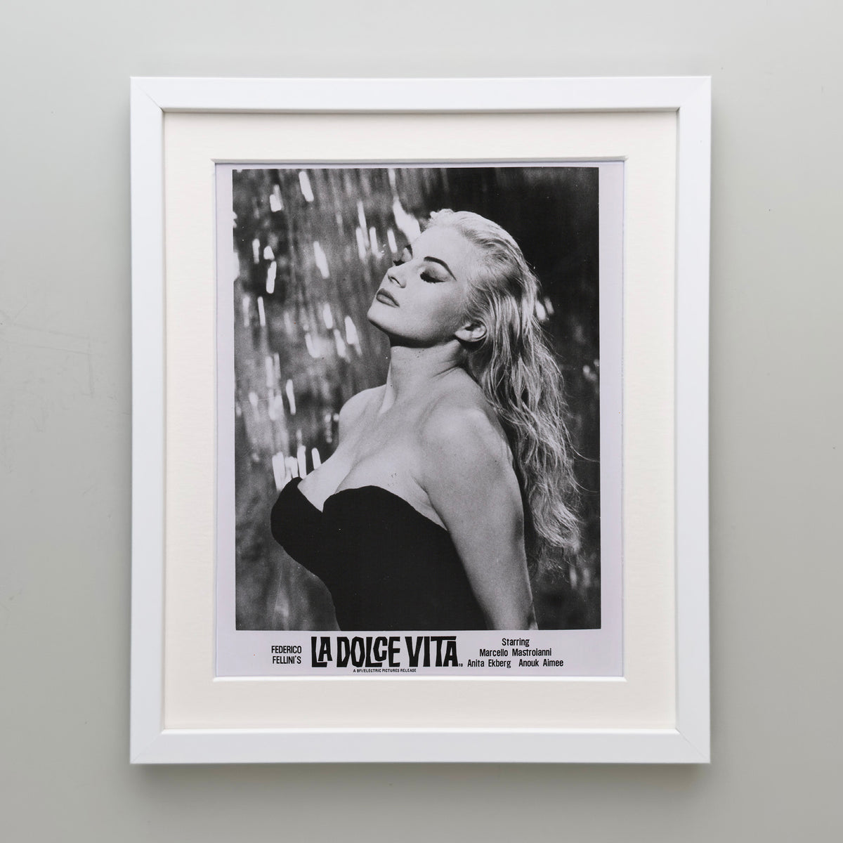 La Dolce Vita 1960 Film Movie Press Publicity Still Framed