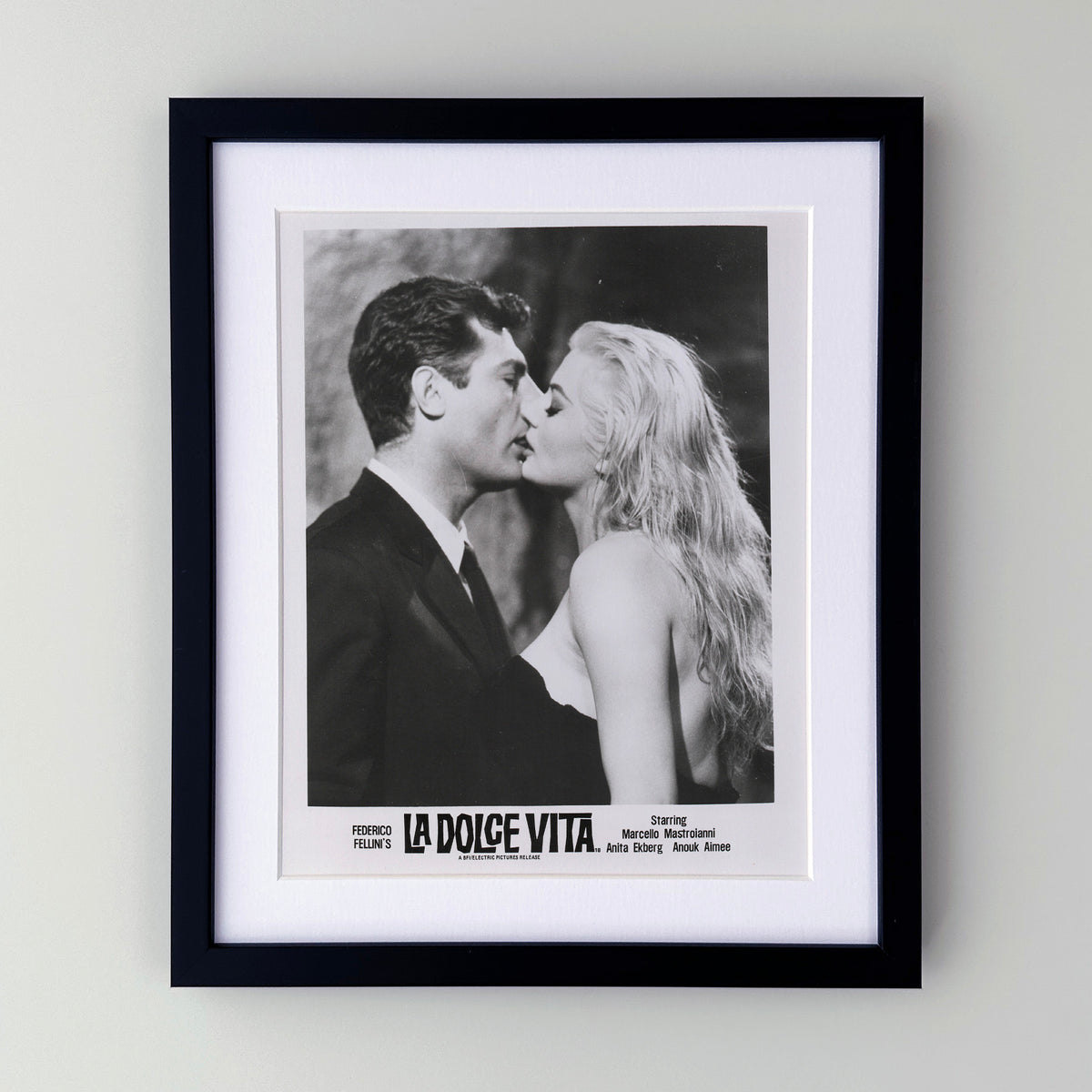 La Dolce Vita 1960 Film Movie Press Publicity Still Framed