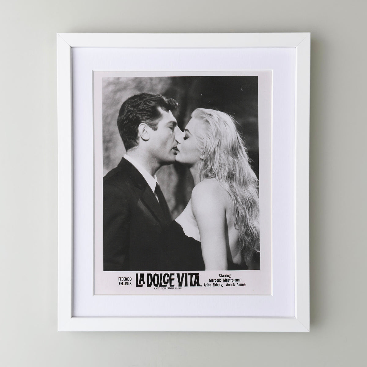 La Dolce Vita 1960 Film Movie Press Publicity Still Framed