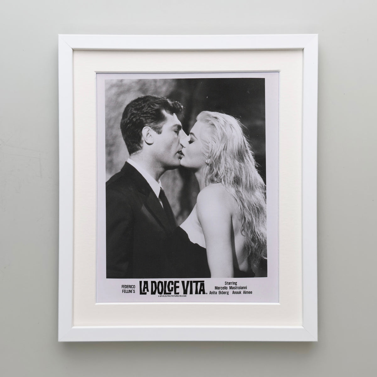 La Dolce Vita 1960 Film Movie Press Publicity Still Framed