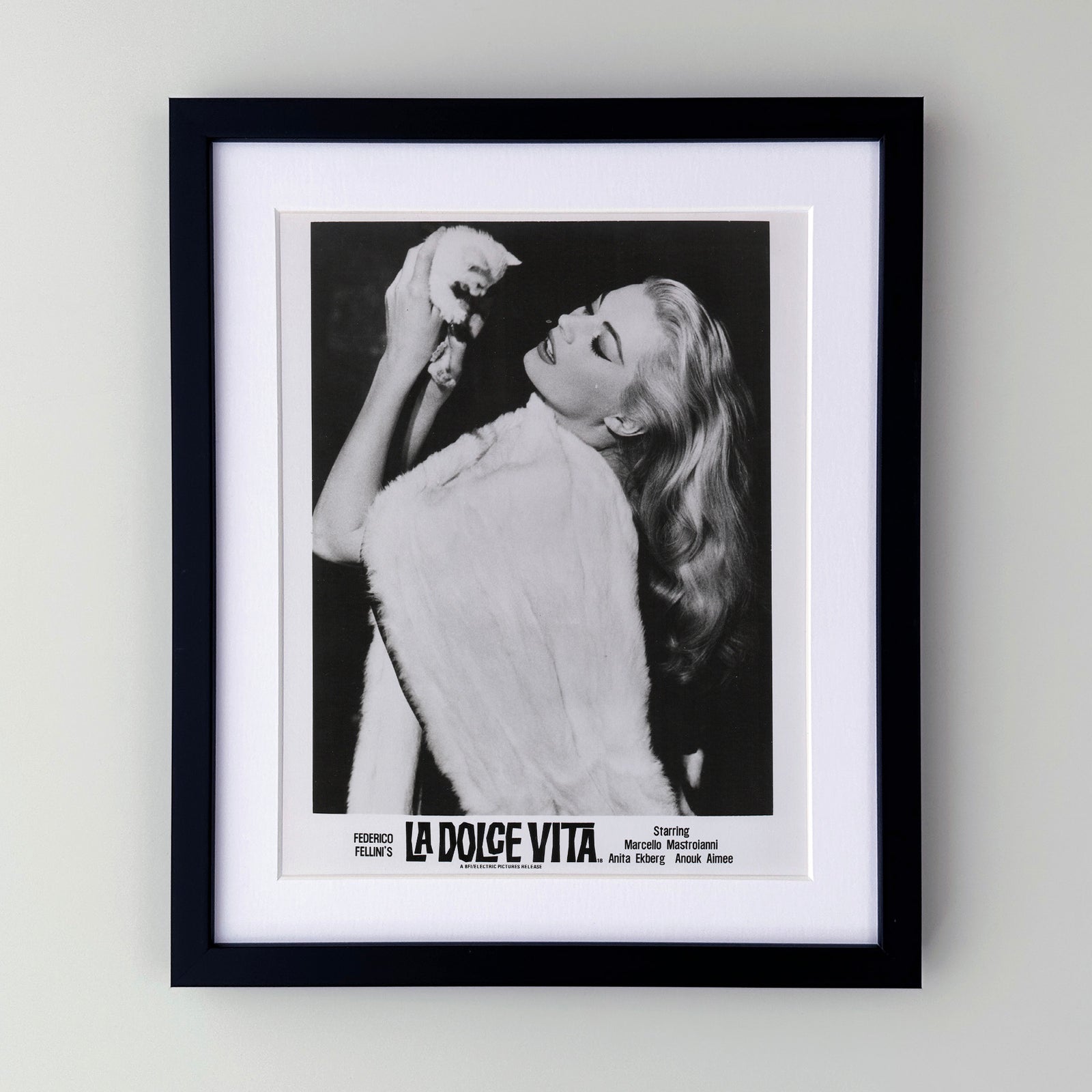 La Dolce Vita 1960 Film Movie Press Publicity Still Framed