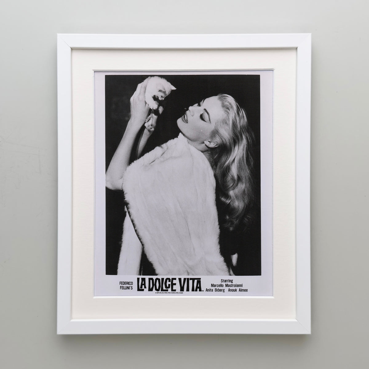 La Dolce Vita 1960 Film Movie Press Publicity Still Framed