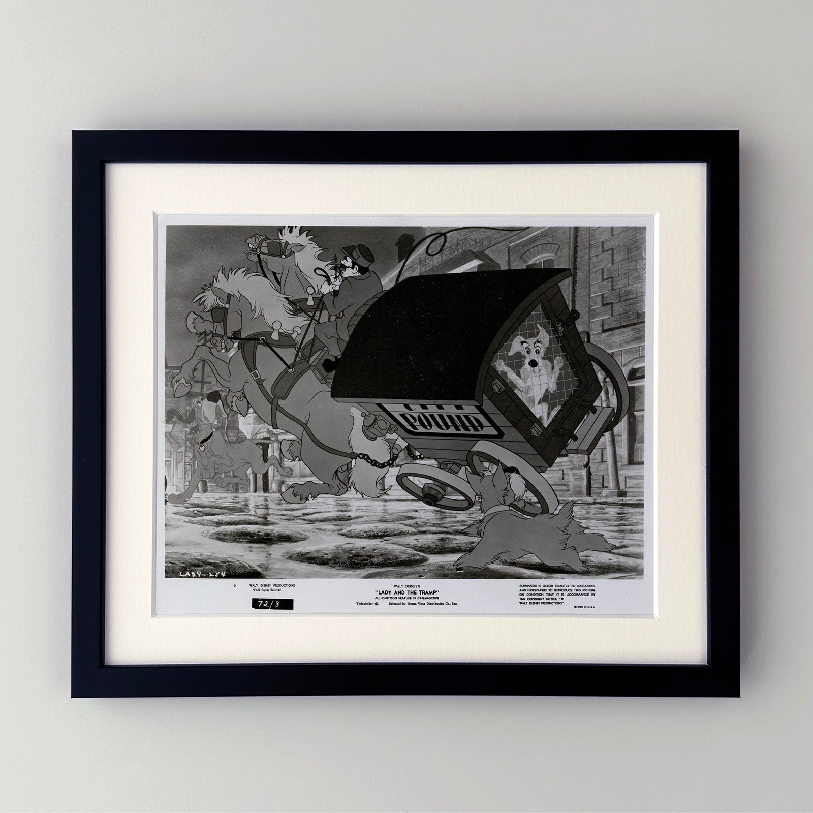 Lady and the Tramp (1955) Film Movie Press Publicity Still Framed