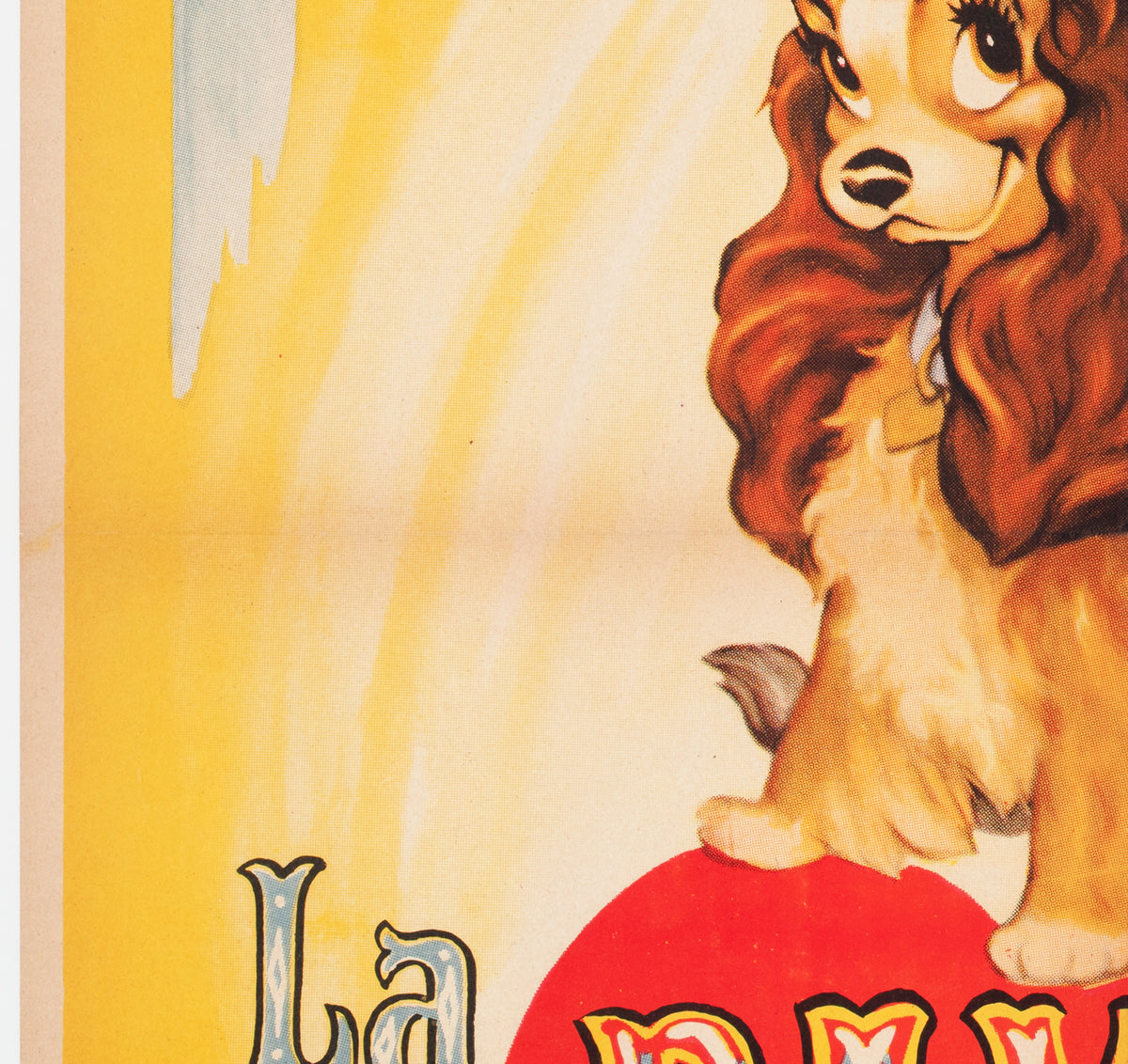 Lady and the Tramp 1957 Spanish 1 Sheet Film Poster