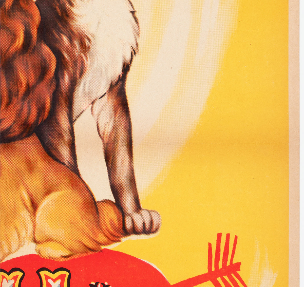 Lady and the Tramp Spanish 1 Sheet Film Movie Poster - detail