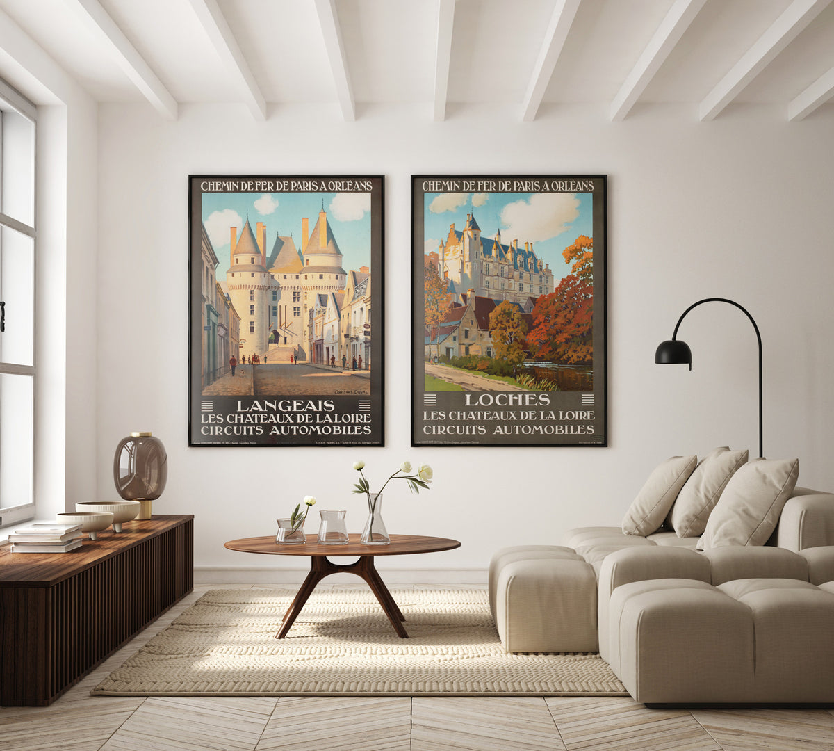 Langeais c1927 French Travel Advertising Poster Constant Duval