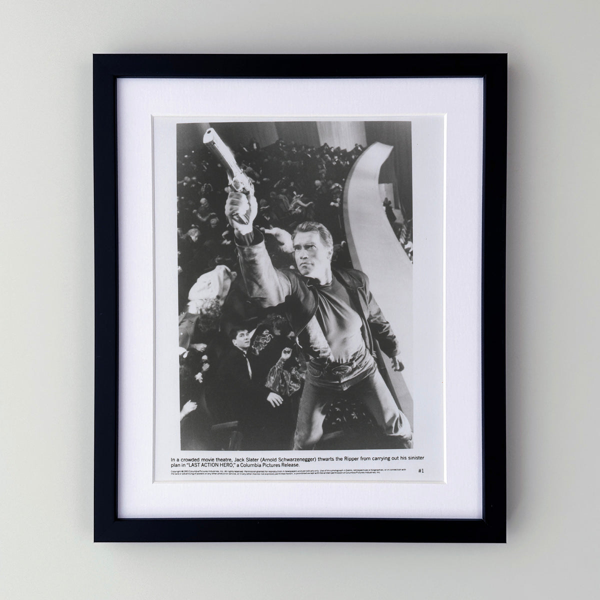 Last Action Hero 1993 Film Movie Press Publicity Still Framed