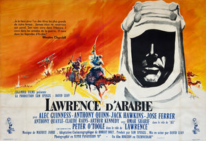 Lawrence of Arabia 1962 French Double Grande Film Movie Poster, Georges Kerfyser