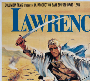 Lawrence of Arabia 1963 French Grande Film Movie Poster - detail