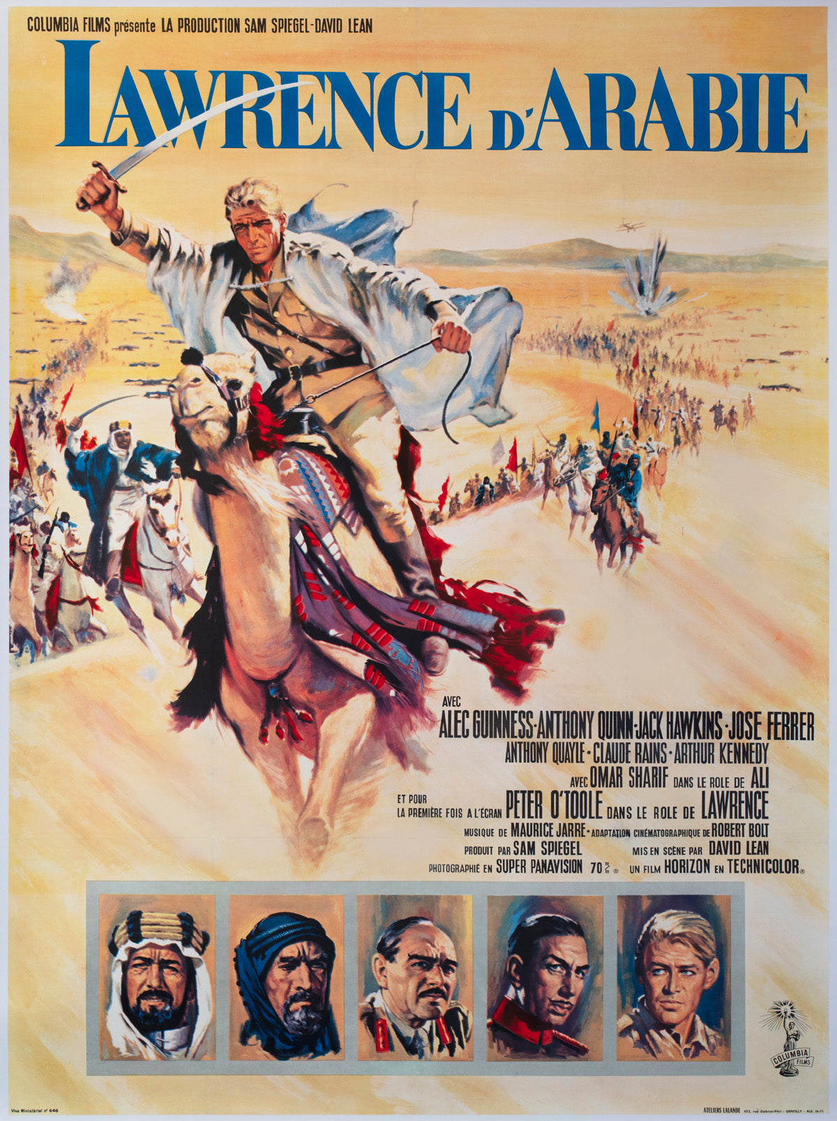Lawrence of Arabia 1963 French Grande Film Movie Poster