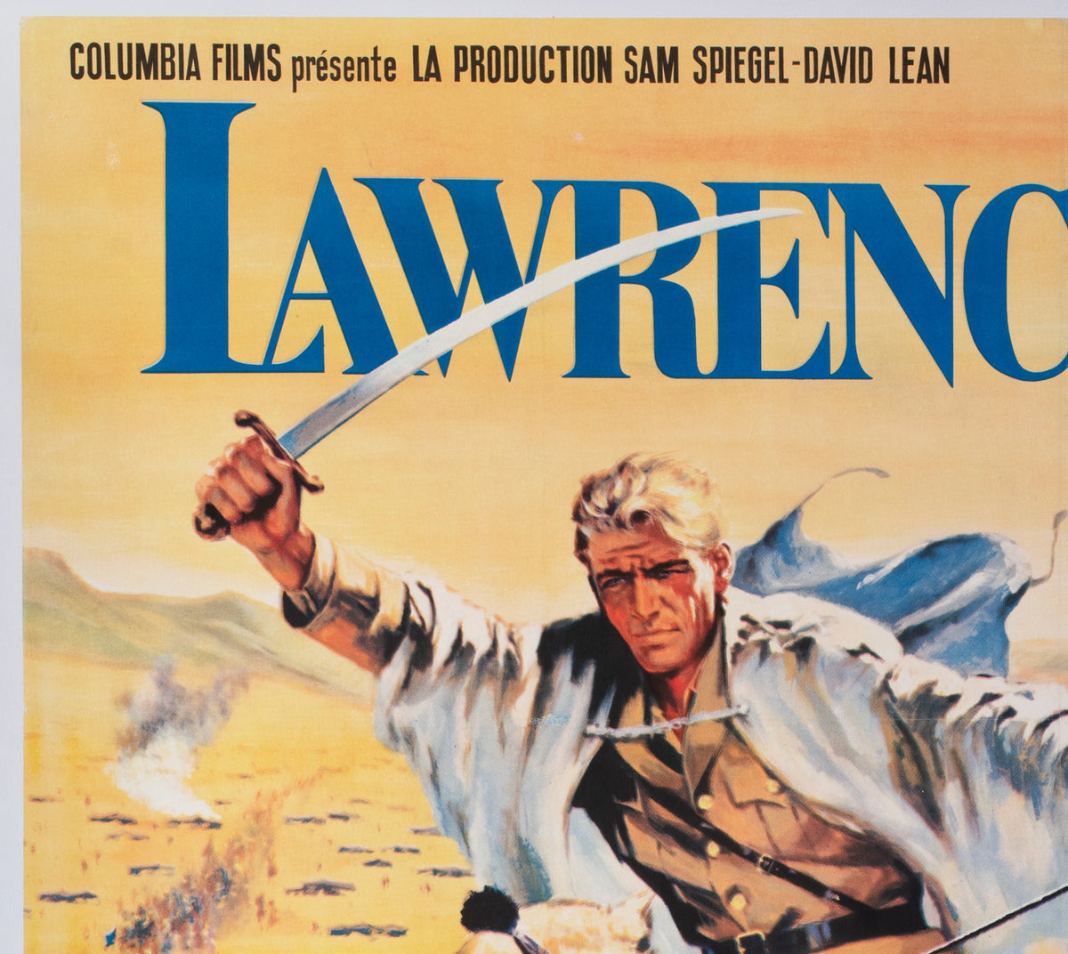 Lawrence of Arabia 1963 French Grande Film Movie Poster - detail