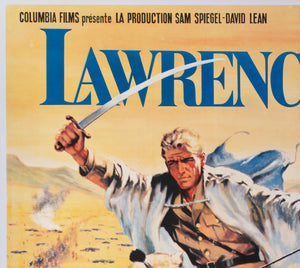 Lawrence of Arabia 1963 French Grande Film Movie Poster - detail