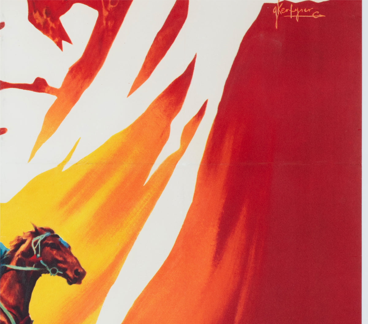 Lawrence of Arabia 1962 French Grande Style B Film Poster Georges Kerfyser - detail