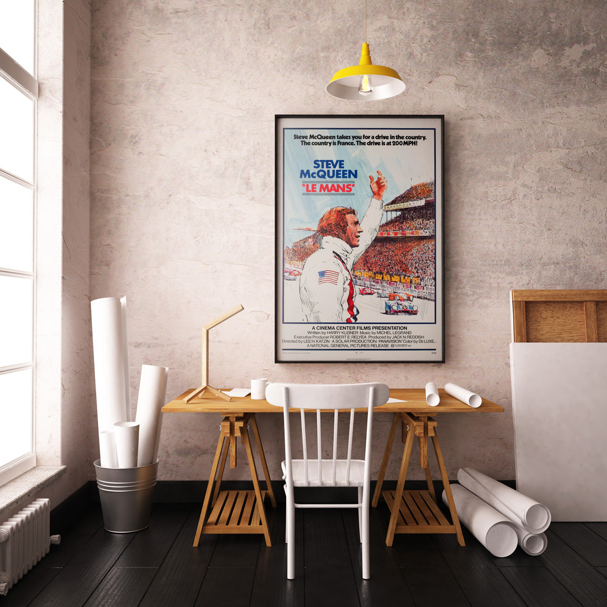 Le Mans 1971 US 1 Sheet Film Movie Poster, Tom Jung