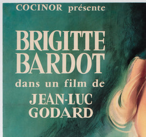 Le Mepris 1963 French Moyenne Film Movie Poster, Georges Allard - detail