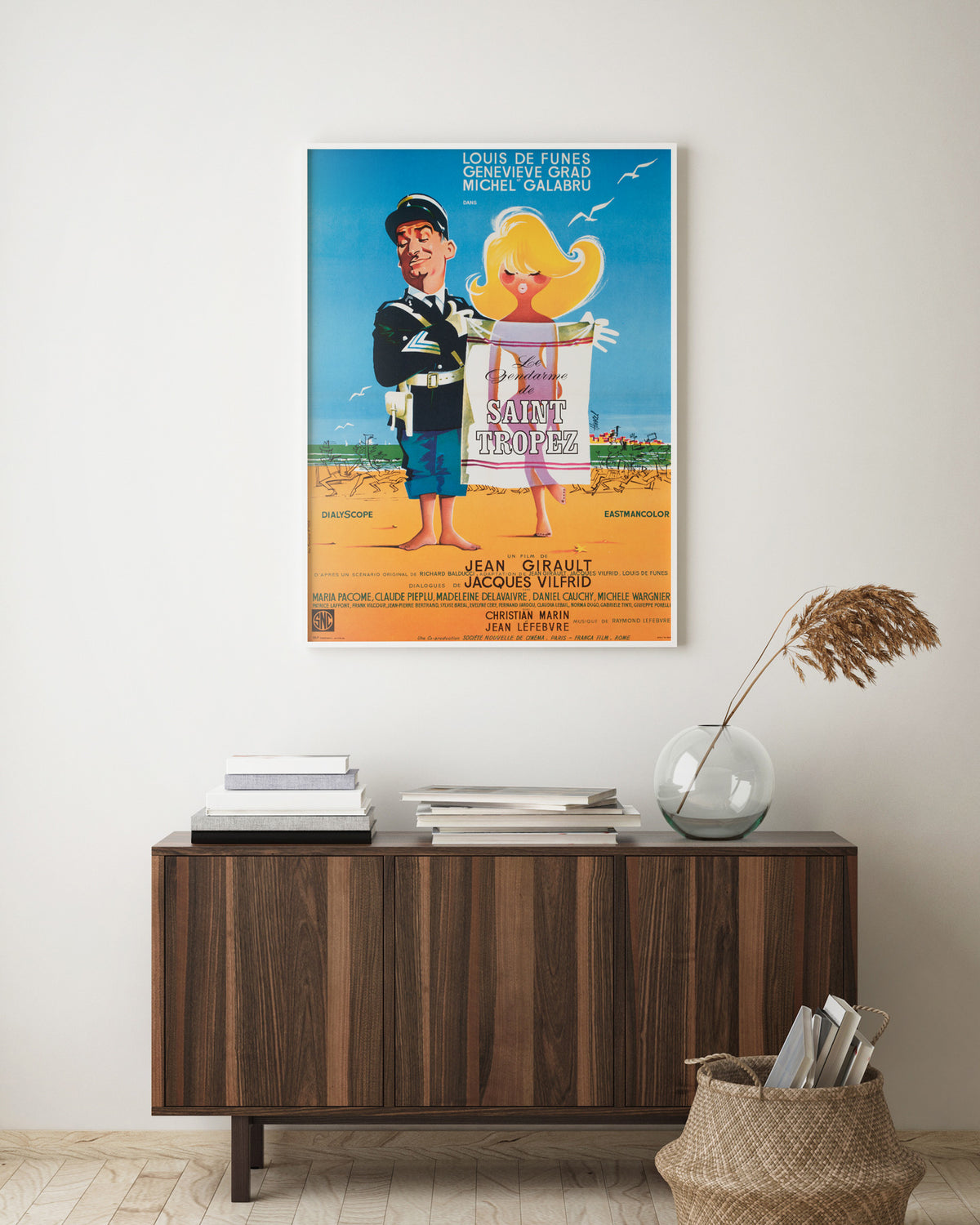 Le gendarme de Saint-Tropez R1966 French Moyenne Film Movie Poster, Clement Hurel