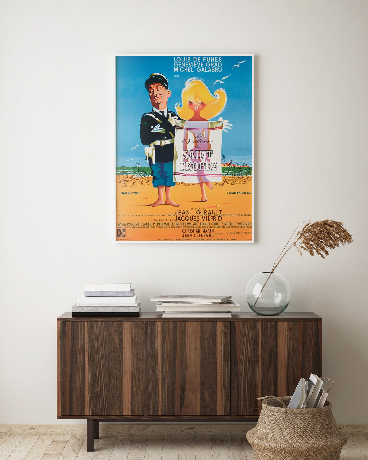 Le gendarme de Saint-Tropez R1966 French Moyenne Film Movie Poster, Clement Hurel