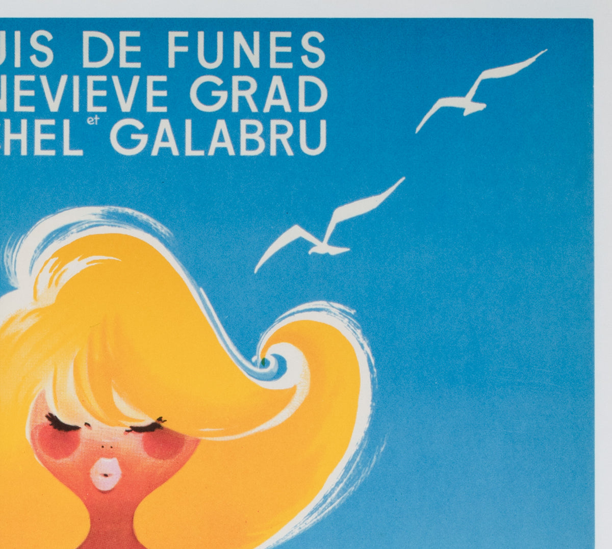 Le gendarme de Saint-Tropez R1966 French Moyenne Film Movie Poster, Clement Hurel - detail
