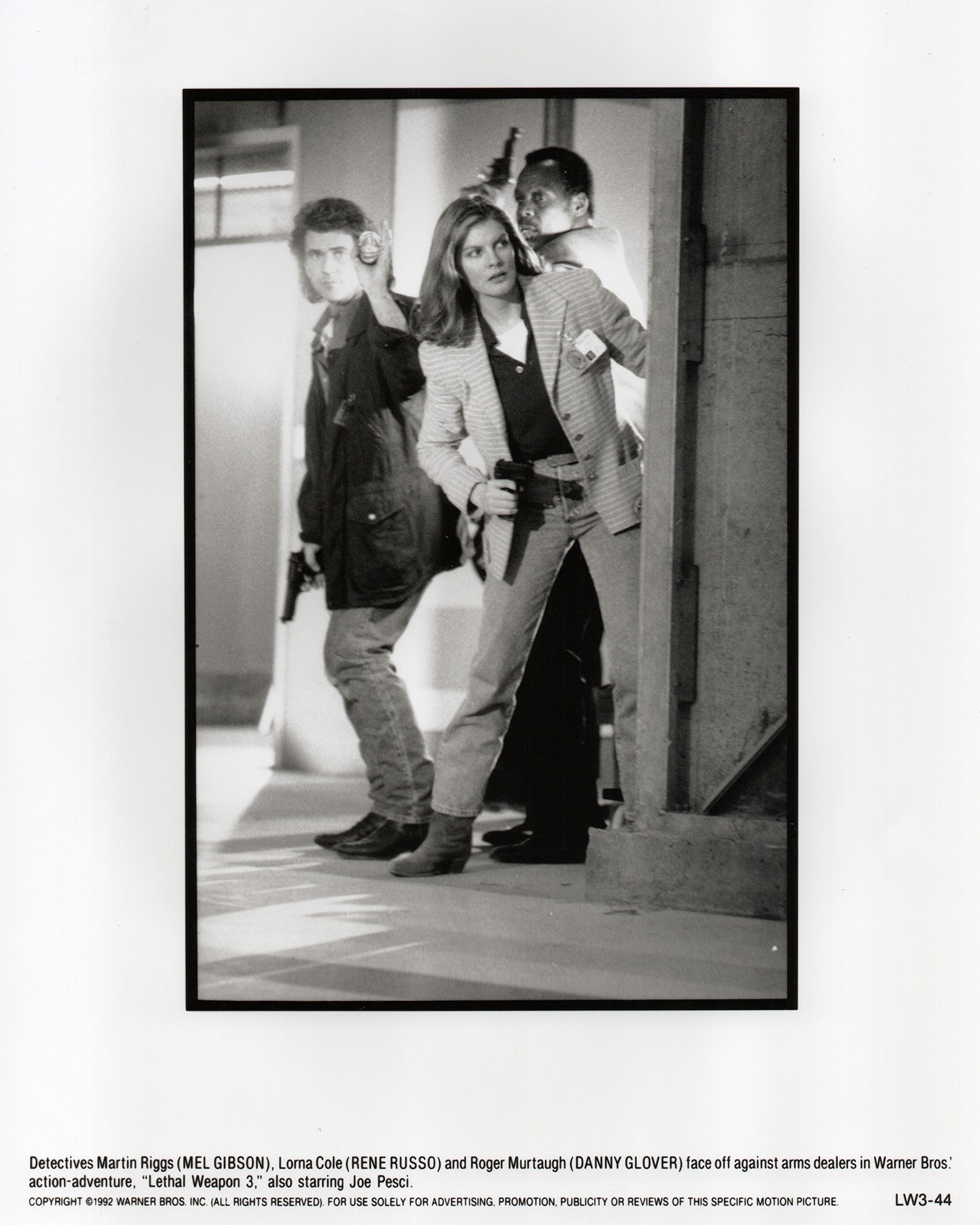 Leathal Weapon 3 1992 Film Movie Press Publicity Still Framed