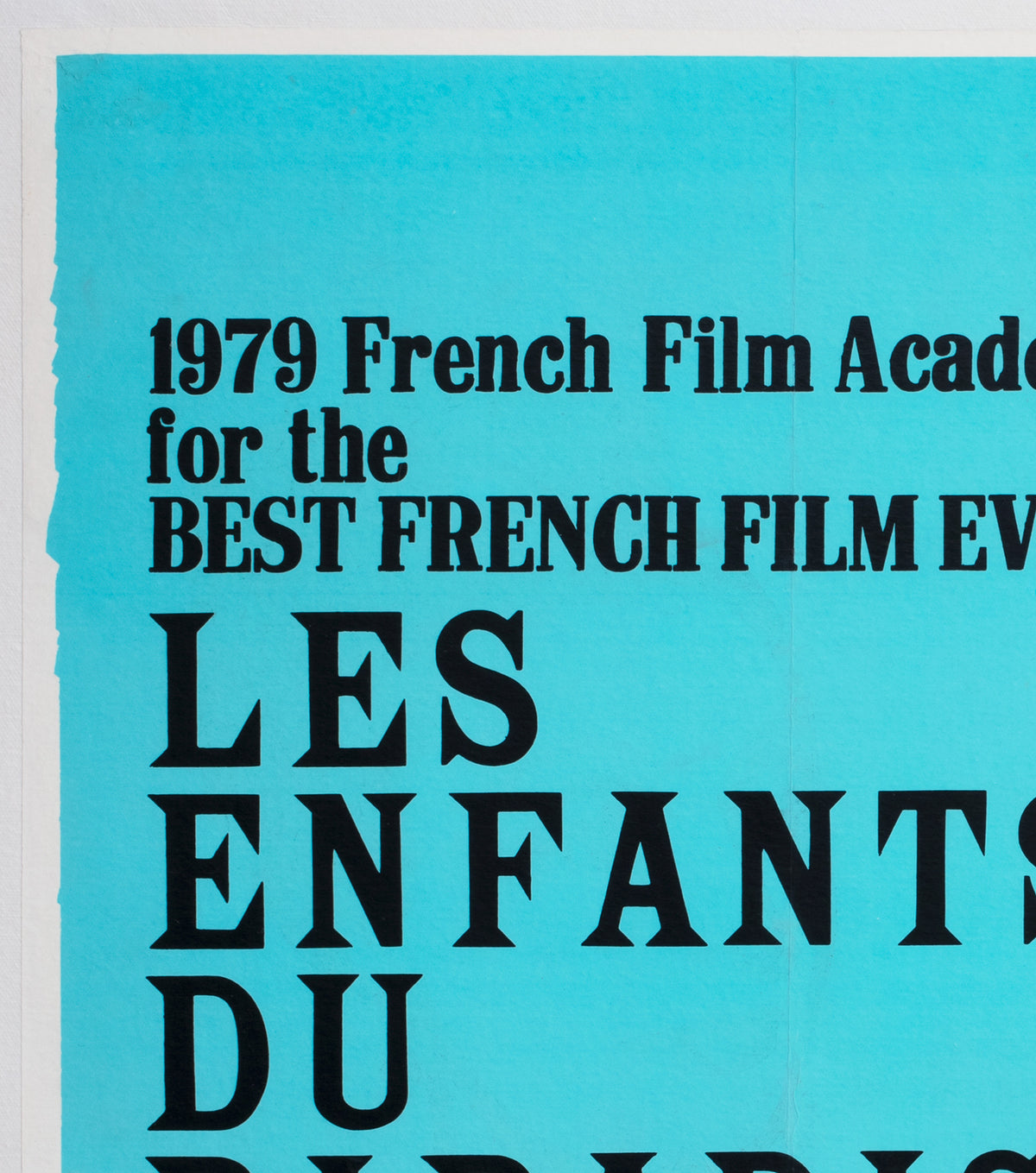 Les Enfants Du Paradis 1970s Academy Cinema UK Quad Film Movie Poster, Peter Strausfeld - detail