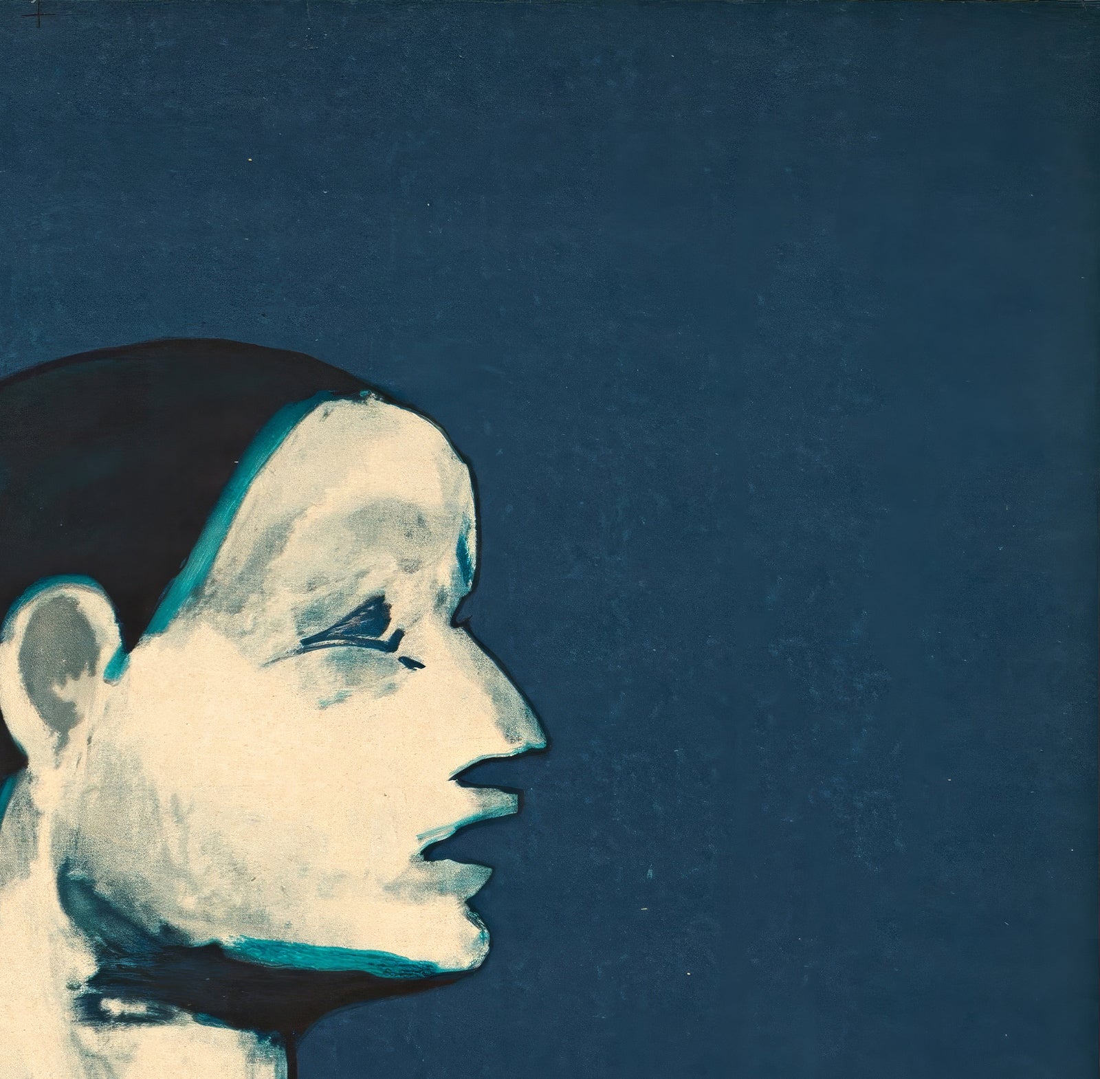 Les Enfants du Paradis 1955 Polish Blue Style A1 Film Poster Julian Palka - detail