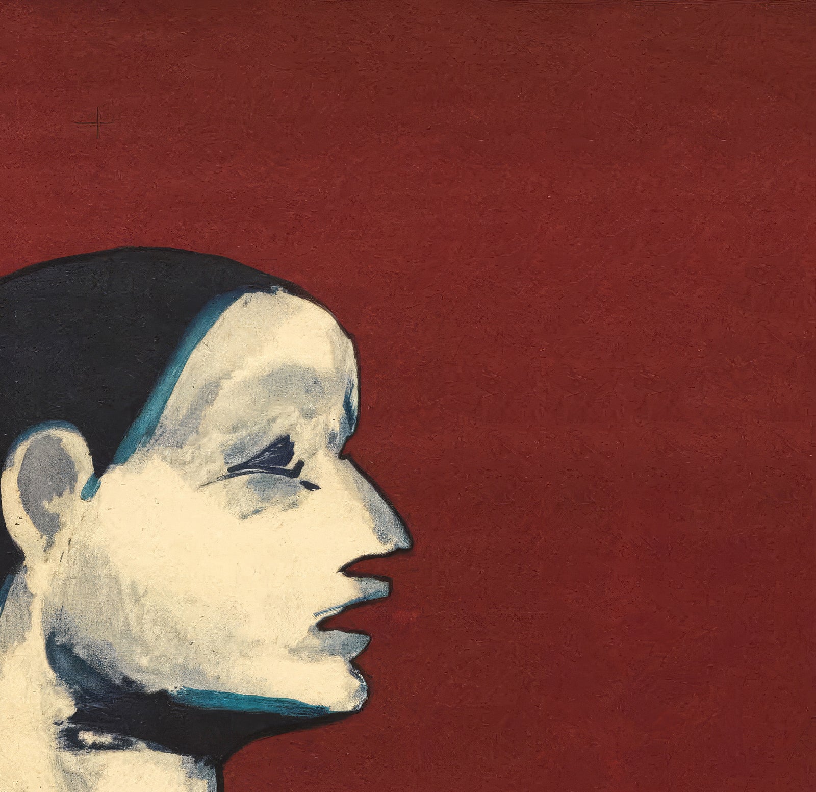 Les Enfants du Paradis 1955 Polish Red Style A1 Film Poster Julian Palka - detail
