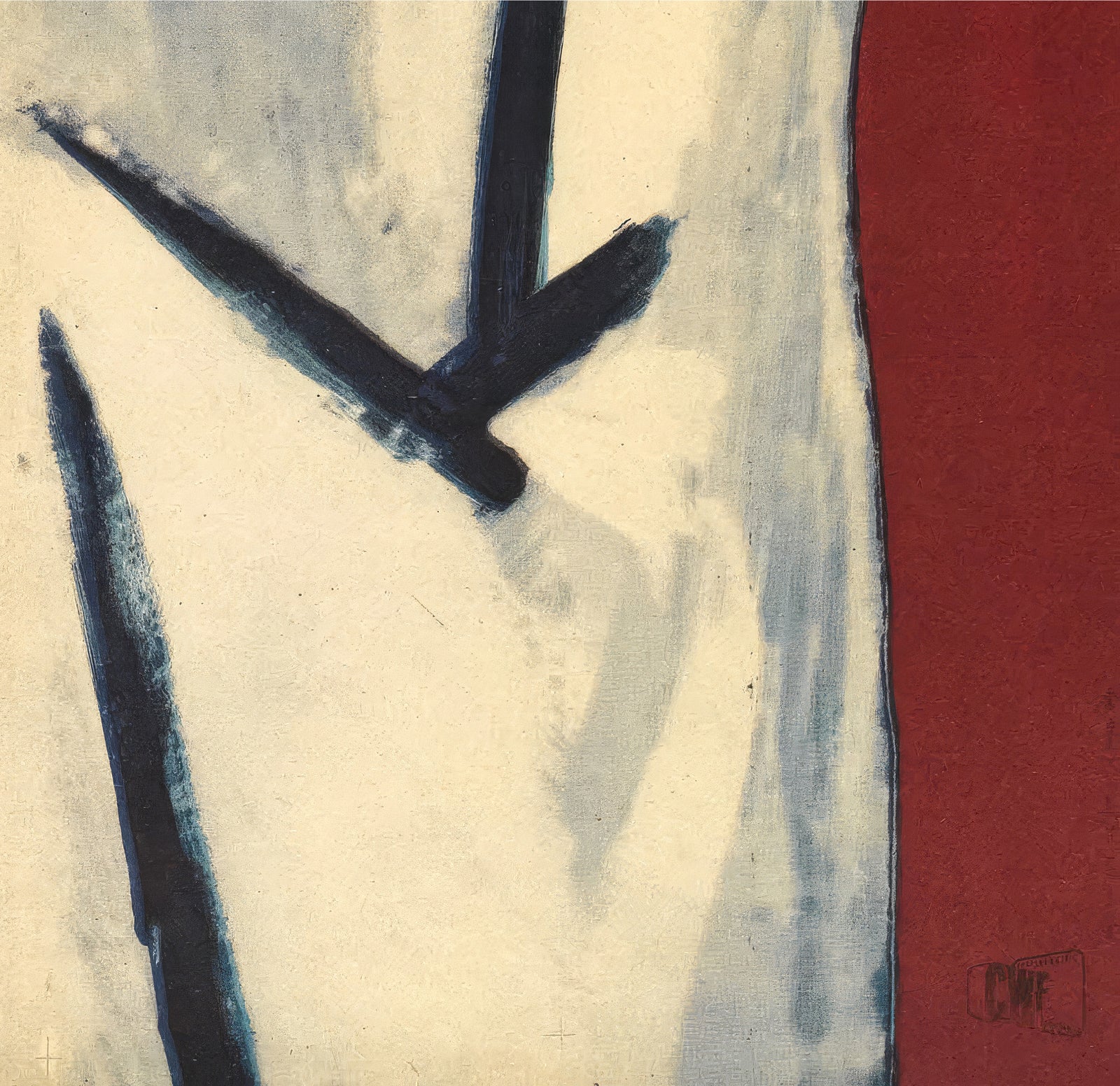 Les Enfants du Paradis 1955 Polish Red Style A1 Film Poster Julian Palka - detail