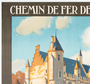 Loches c1928 French Travel Advertising Poster Constant Duval - detail