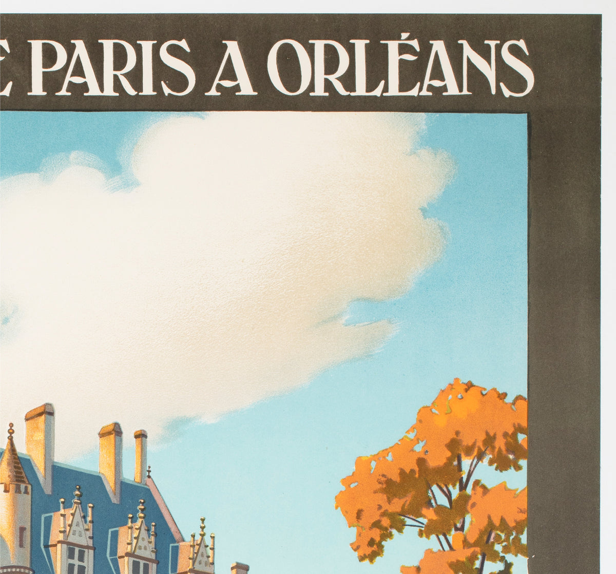 Loches c1928 French Travel Advertising Poster Constant Duval - detail