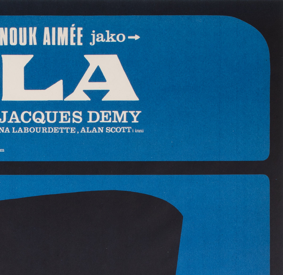 Lola 1967 Polish A1 Film Movie  Poster, Maciej Hibner - detail