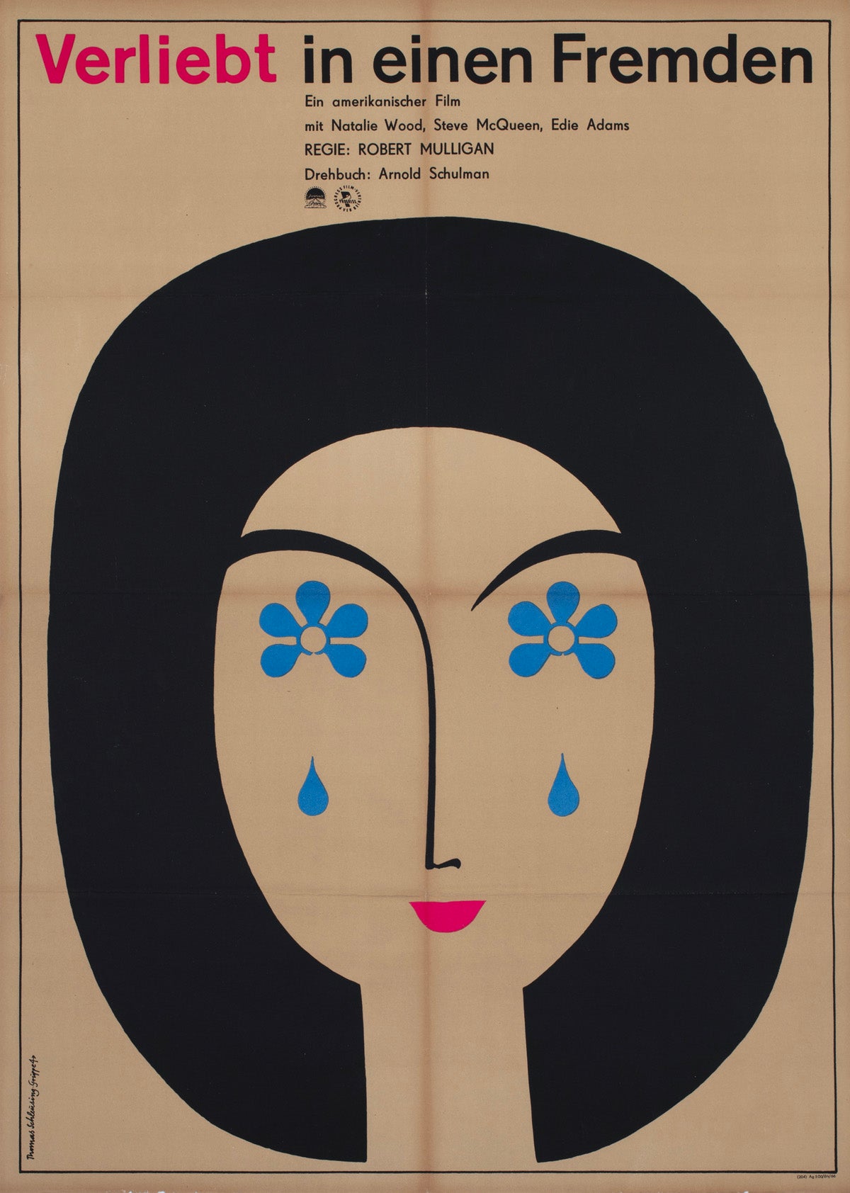 Love With the Proper Stranger 1966 East German Film Poster Thomas Schleusing