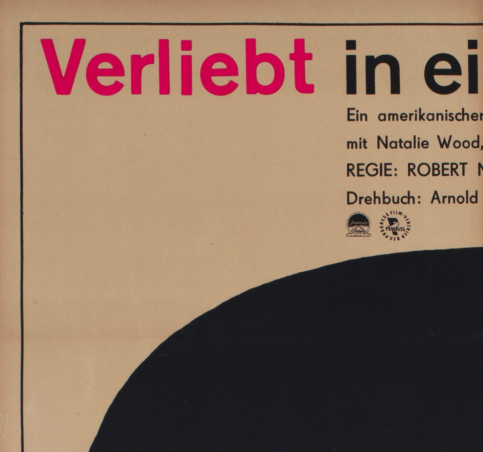 Love With the Proper Stranger 1966 East German Film Poster Thomas Schleusing - detail