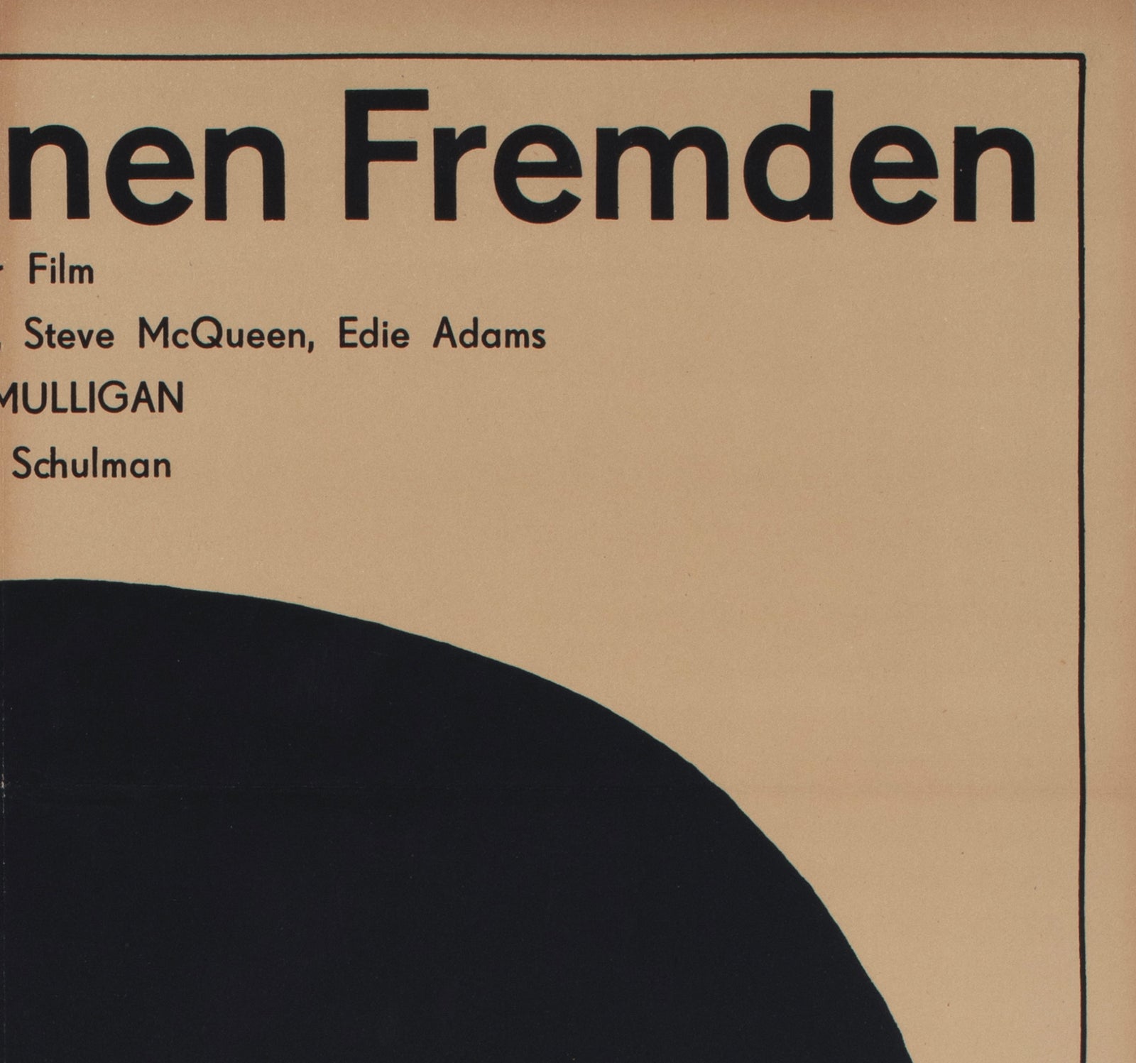 Love With the Proper Stranger 1966 East German Film Poster Thomas Schleusing - detail